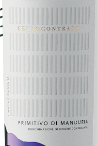 Primitivo di Manduria Centocontrade 2022 Cantine Pliniana