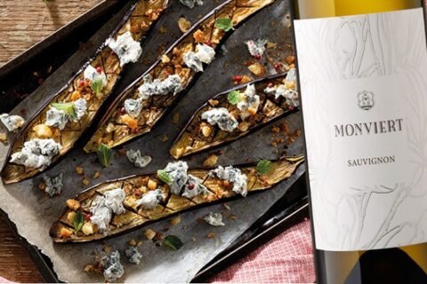 Melanzane al forno e Colli Orientali del Friuli Sauvignon 2023 Monviert