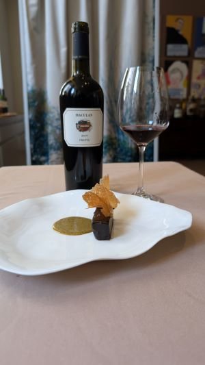 Maculan Fratta 2022 e tortino al cioccolato