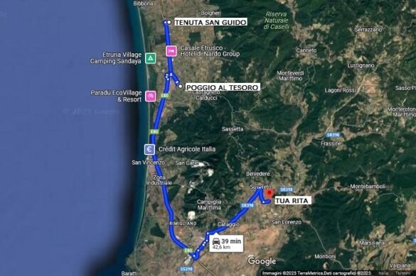 Itinerario-Bolgheri-Suvereto Bolgheri Suvereto Itinerario