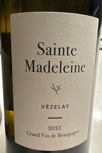 Vézelay 2022 Domaine Sainte Madeleine 