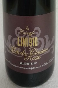 Lambrusco Metodo Classico Rosso In Correggio Millesimato 2007 Lini 910