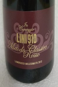 Lambrusco Metodo Classico Rosso In Correggio Millesimato 2012 Lini 910