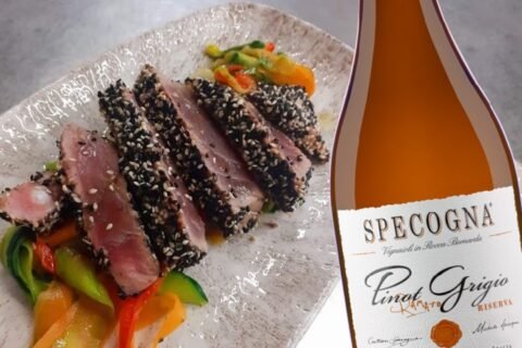 Tagliata di Tonno e Pinot Grigio Specogna