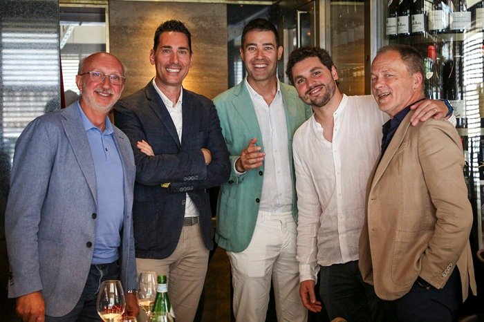Fontanafredda, Alberto Grasso, Antonio La Placa, Gabriele Gorelli, Andrea Farinetti and Giorgio Lavagna