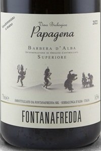 Barbera d'Alba Superiore Papagena 2022 Fontanafredda