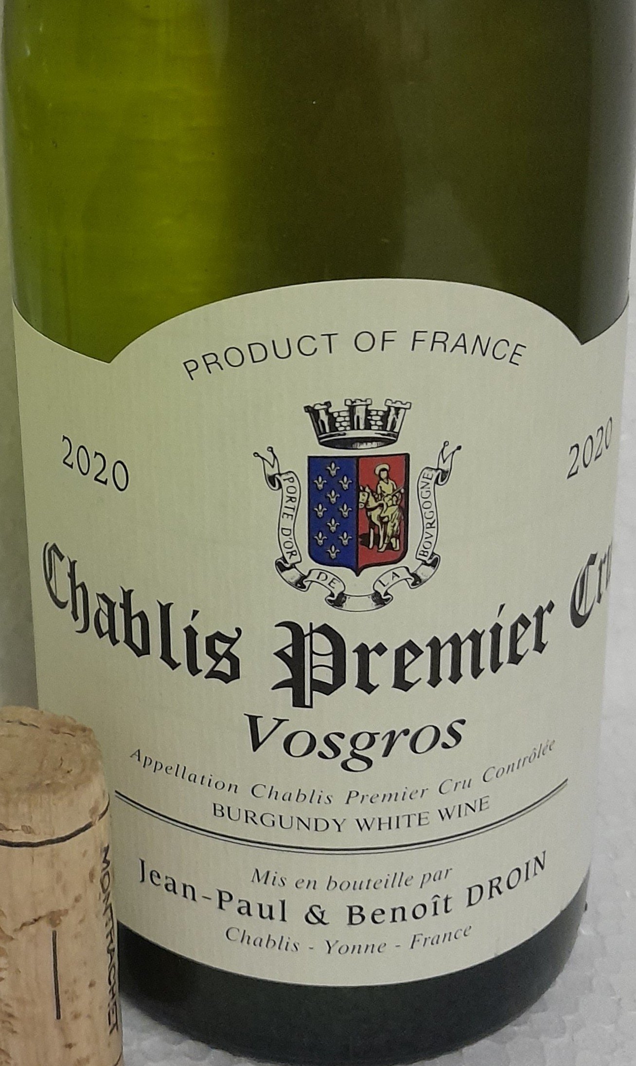 Chablis Premier Cru Vosgros 2020 Benoit Droin