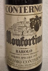 Barolo Riserva Speciale Monfortino 1971 Giacomo Conterno