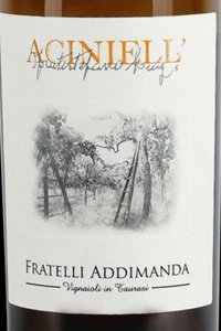 Campania Bianco Aciniell’ 2022 Cantine Fratelli Addimanda