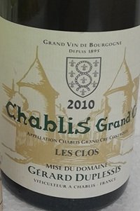 Chablis Grand Cru Les Clos 2010 Gérard Duplessis 
