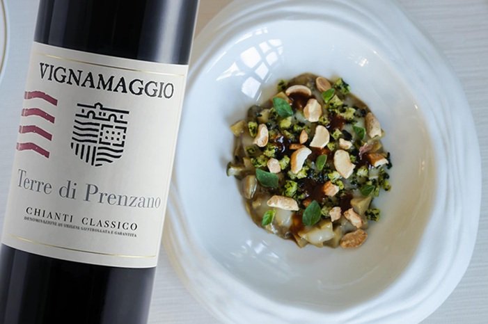 Funghi porcini e Chianti Classico Vignamaggio