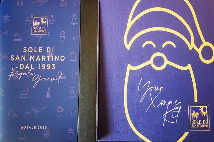 Box regalo natalizia Sole di San Martino con cioccolatini artigianali