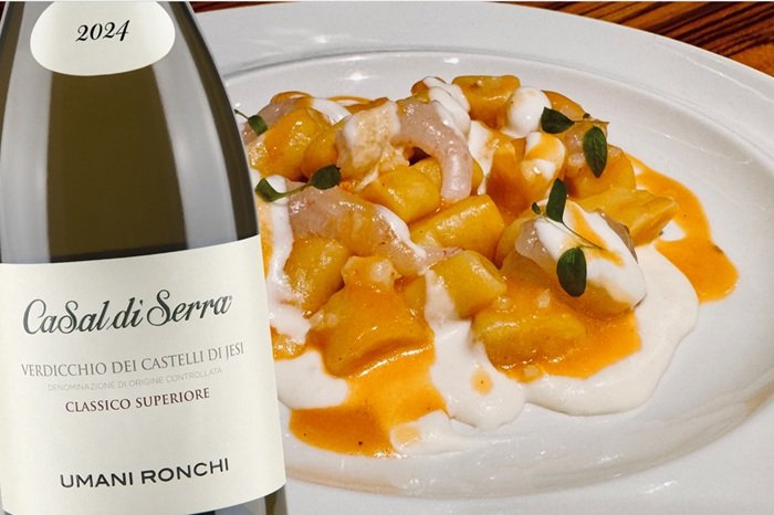 Gnocchi e Verdicchio Casal di Serra Umani Ronchi