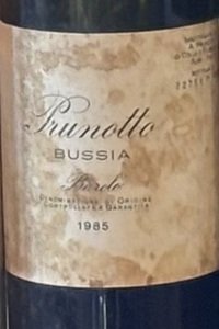 Barolo Riserva Bussia 1985 Prunotto