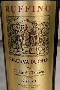Chianti Classico Riserva Ducale Oro 1996 Ruffino