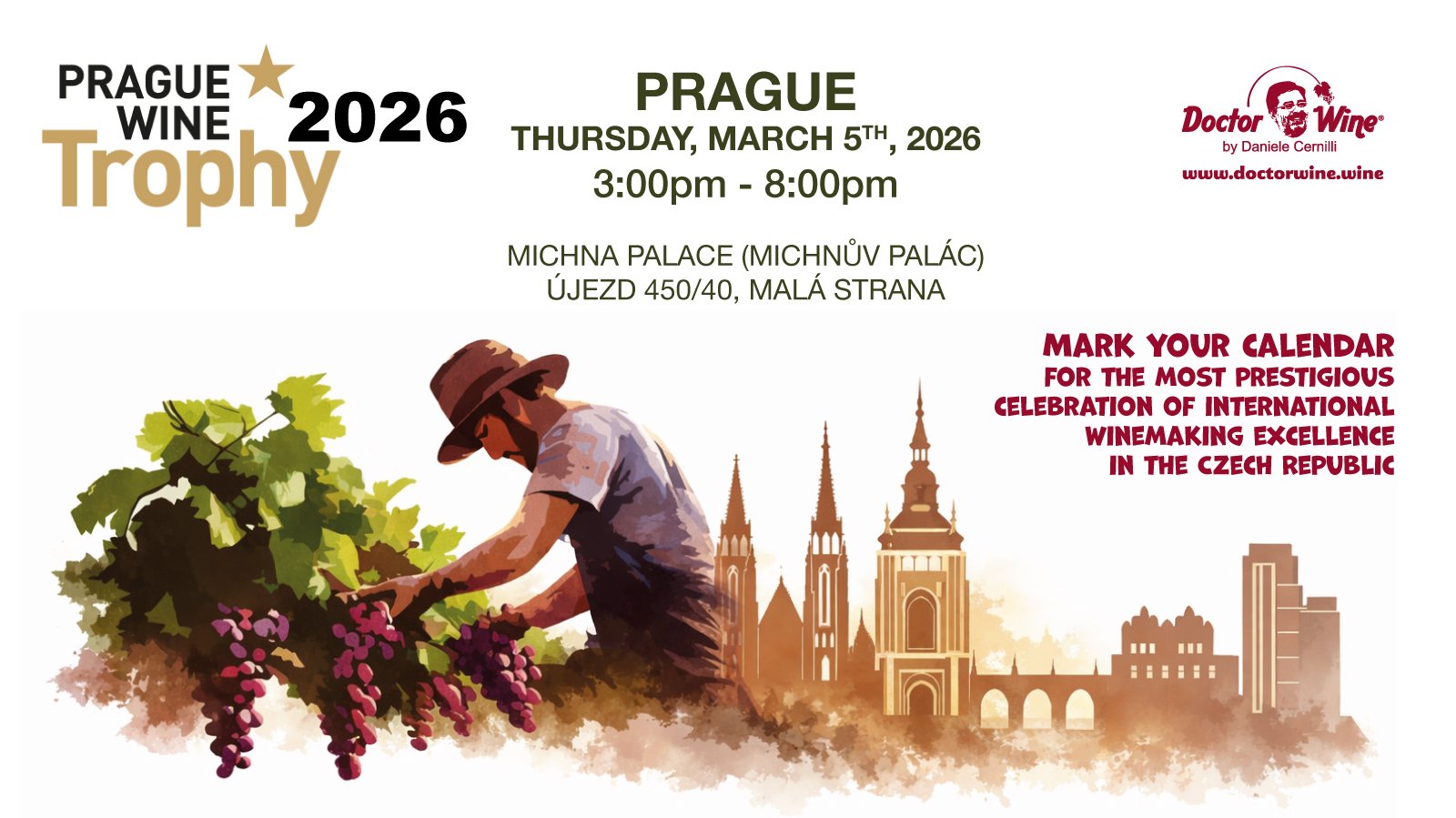DoctorWine va al Prague Wine Trophy 2026
