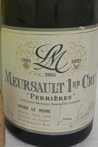 Meursault 1er Cru Les Perrières 2005 Lucien Le Moine