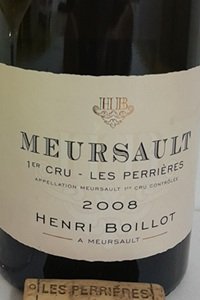 Meursault 1er Cru Les Perrières 2008 Henri Boillot