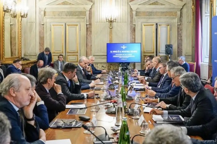 Meeting Minister of Agriculture Lollobrigida and wine sector organizations