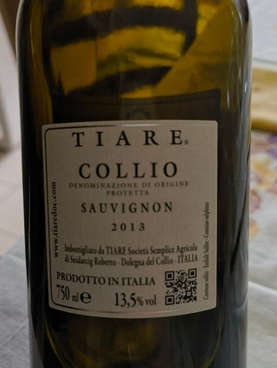 Collio Sauvignon Tiare 2013