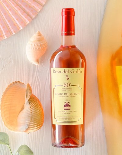 Salento Rosato Rosa del Golfo 60 anni, original label edition