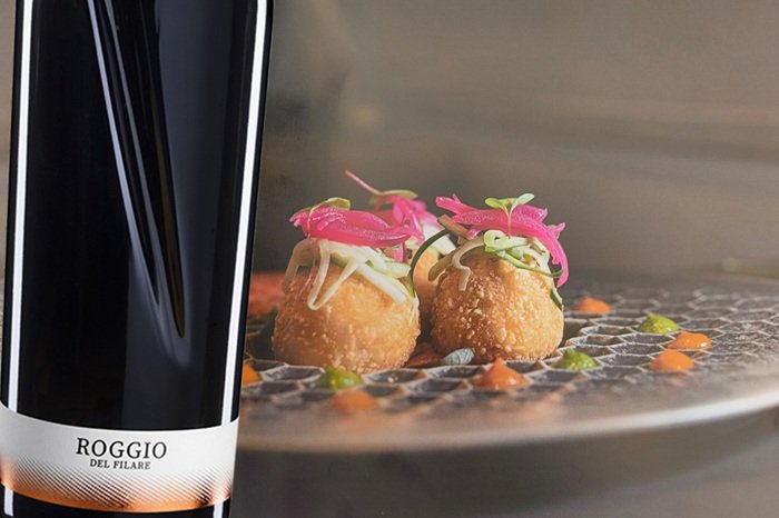 Frittelle di yogurt e paneer Roggio del Filare Velenosi