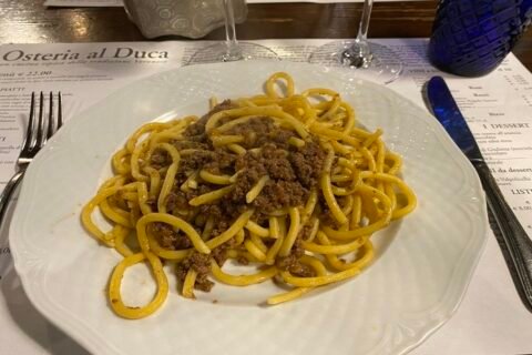 Osteria al Duca, spaghetti alle sarde