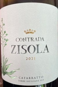 Terre Siciliane Catarratto Contrada Zisola 2021 Tenuta Zisola