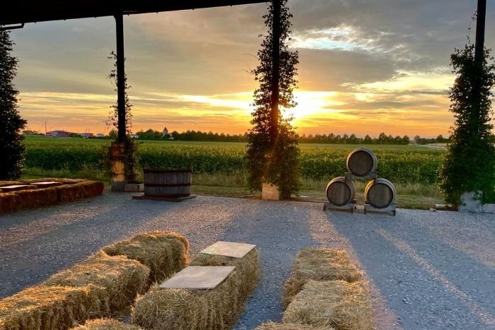 La Frassina degustazione tramonto