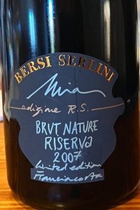 Franciacorta Brut Nature Riserva Mia Edition RS 2007 Bersi Serlini