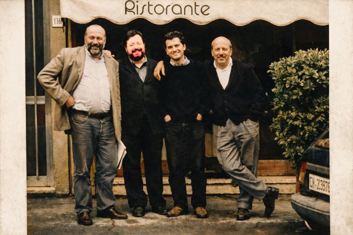 Carlo (Carlin) Petrini, Gigi Piumatti, Daniele Cernilli, Stefano Bonilli