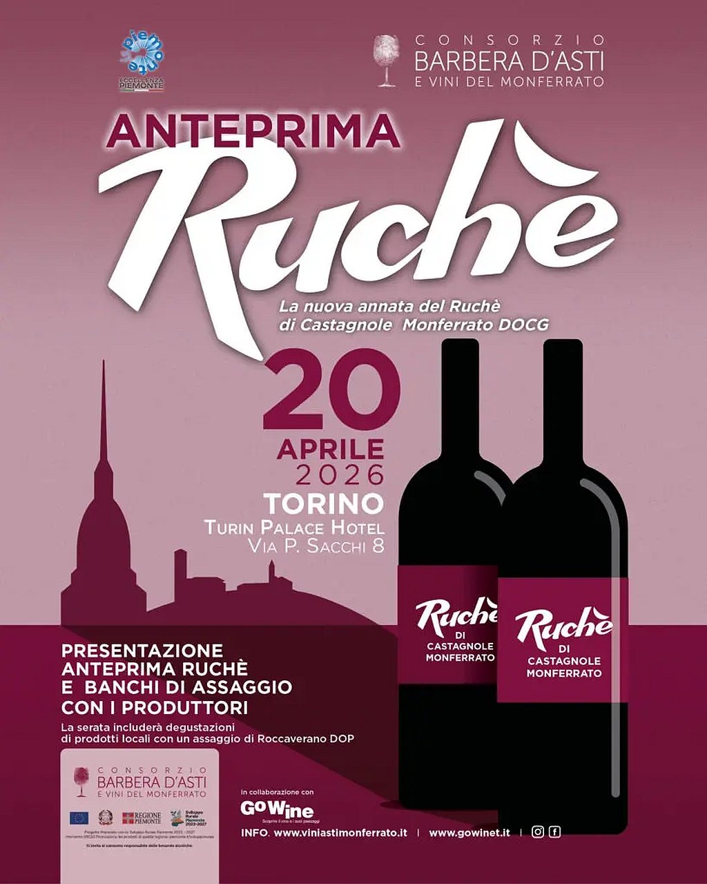 Manifesto Anteprima Ruchè di Torino 2026