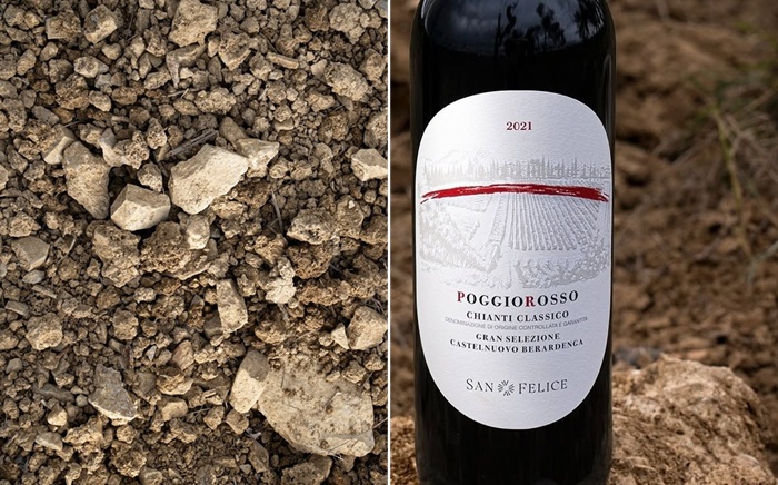 Poggio Rosso e il suolo di alberese e galestro