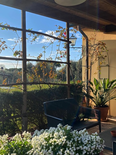 Osteria dei Merli Bolgheri, panca relax