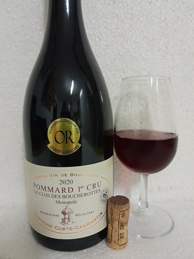 Pommard 1er Cru Le Clos des Boucherottes Monopole 2020 Domaine Coste-Caumartin