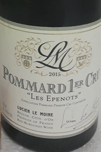 Pommard 1er Cru Les Epenots 2015 Lucien Le Moine